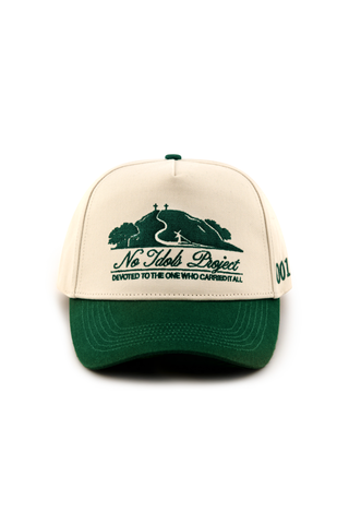 Carried It All Snapback Cap - Cream & Green | 001 - No Idols
