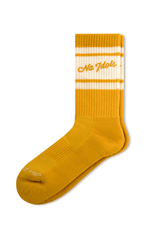 No Idols Crew Sock - Gold | 001 - No Idols